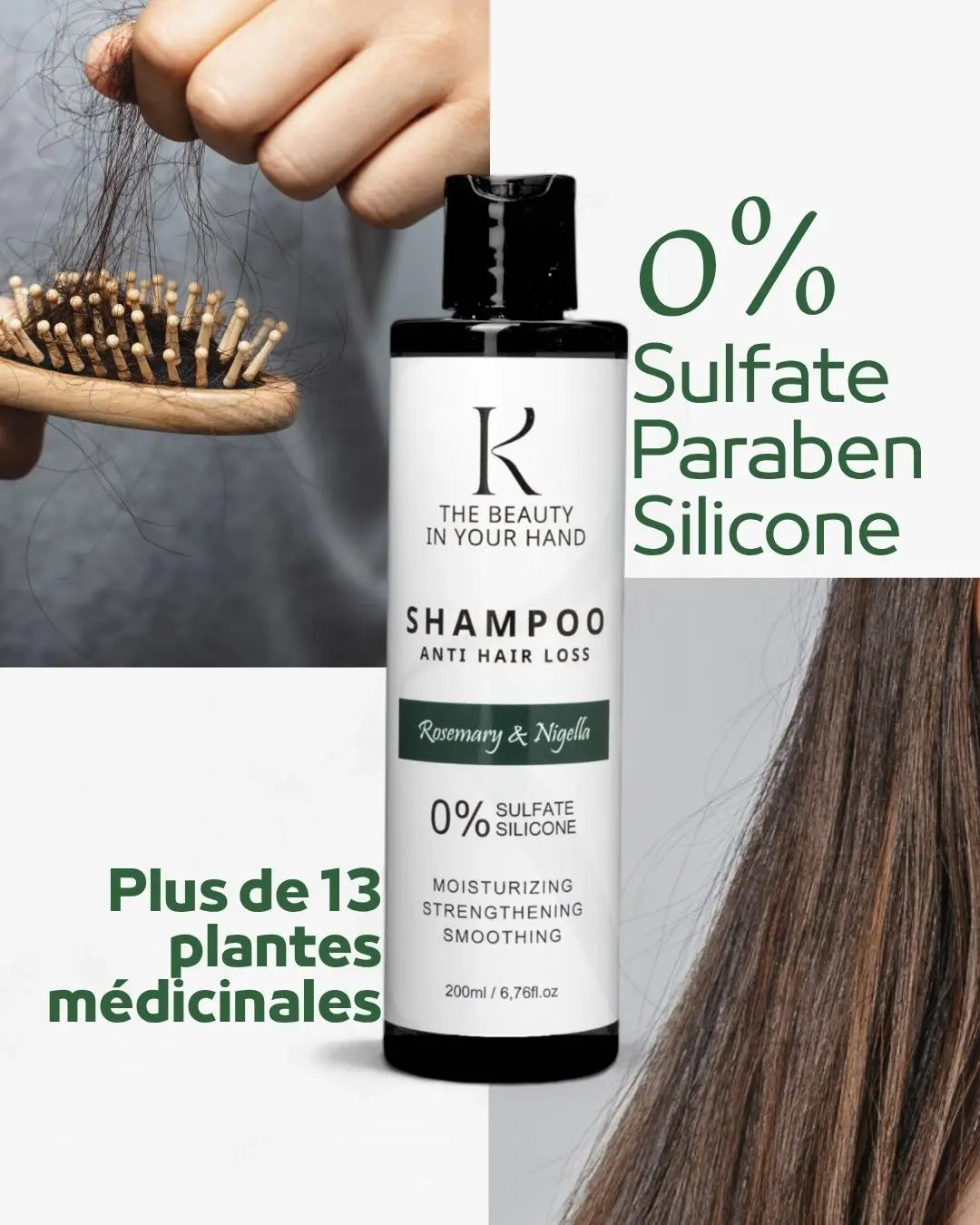 Rosemary Anti-Hair Loss Sulfate-Free Shampoo - kingdomofbeauty