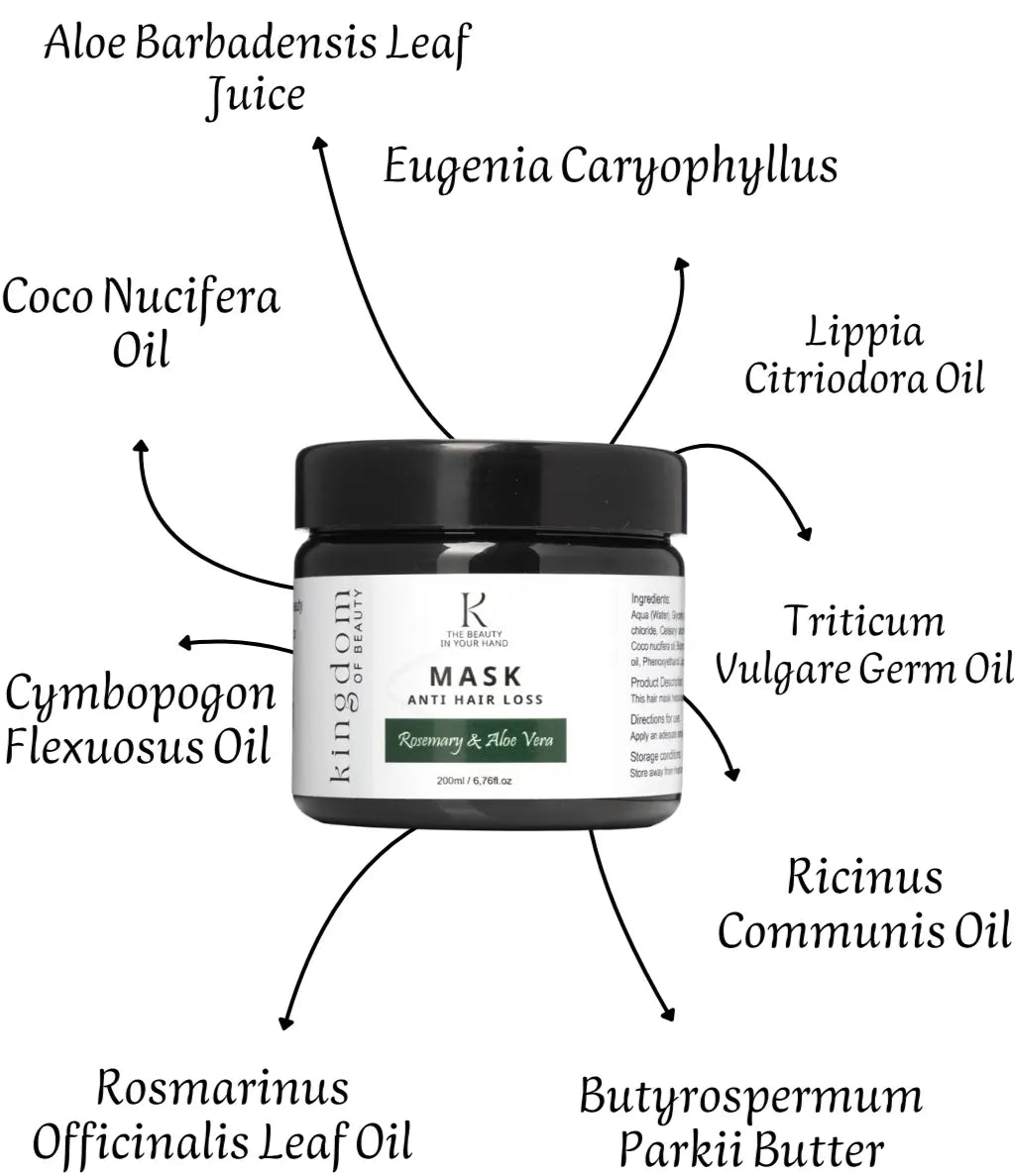 Rosemary Hair Care Set | Natural Shampoo, Mask, Oil & Serum | Herbal Hair Routine - kingdomofbeauty