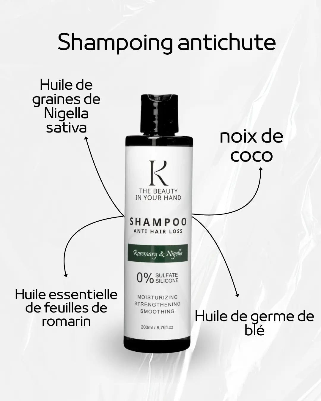 Rosemary Anti-Hair Loss Sulfate-Free Shampoo - kingdomofbeauty