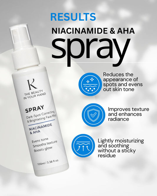 سبراي للوجه AHA + Niacinamide - kingdomofbeauty